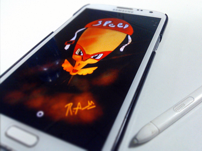 Sketching on Mobile - 1 android bird cartoon mobile sketching