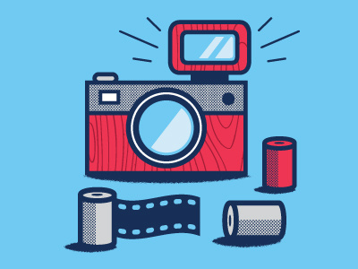 Camera camera film vector