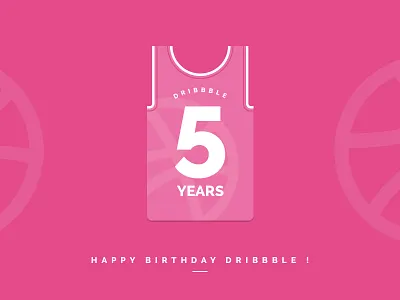 Dribbble Shirt 5th Birthday 5 basket shirt basketball birthday dribbble fun happy hb party year