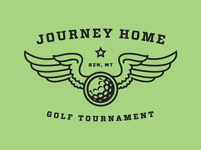 Journey Home 2 badge bozeman golf logo military wings