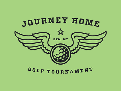 Journey Home 2 badge bozeman golf logo military wings