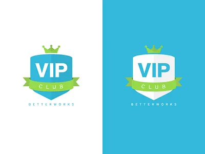 Vip Club betterworks brand cheer club crown logo vip