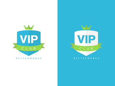 Vip Club betterworks brand cheer club crown logo vip