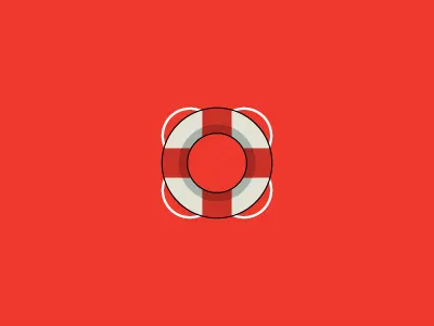 Lifesaver flat icon lifesaver logo
