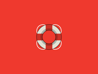 Lifesaver flat icon lifesaver logo