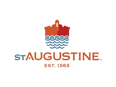 City Of St. Augustine Logo brand brand development city florida fort identity logo st. augustine tourism water