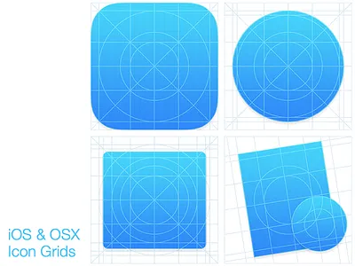 Icon grids grid system icon grid icon system osx 10.10 yosemite yosemite icons