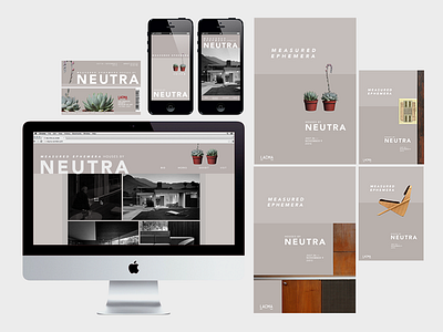 Neutra exhibit branding system app branding identity neutra poster web