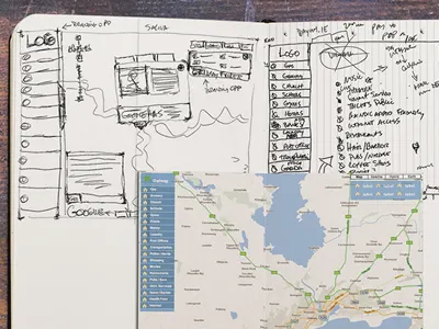 Sketch to prototype : interactive map overlay geo map sketch