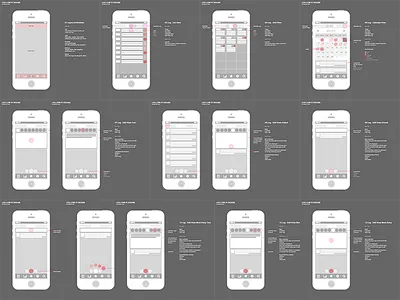 Daily Log low fi design diary ios low fidelity design task wireframes