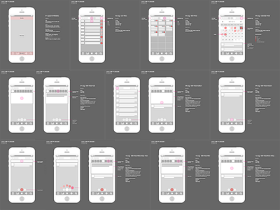 Daily Log low fi design diary ios low fidelity design task wireframes