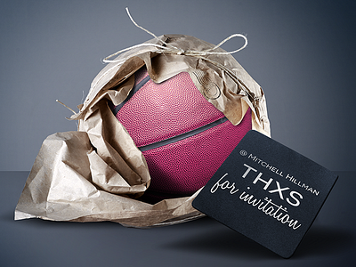 aendi – thx ball cologne design dribbble first germany illustration invitation invite realistic texture thanks