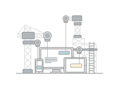 Building An Experience articulate build crane experience illustration user