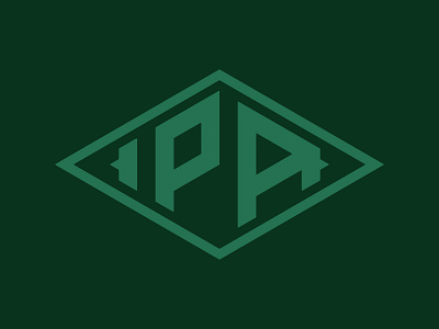 IPA Mark badge beer diamond ipa isometric label pale ale spurs