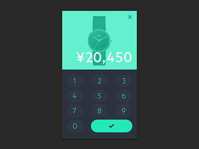 Loft Bid bid flat keypad ui