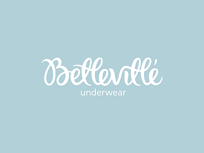 Logo "Belleville" ready calligraphy lettering logo logotype typography