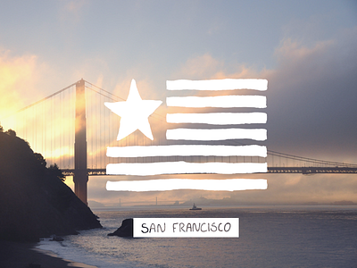Happy Independence Day hand lettering illustration photography san francisco usa