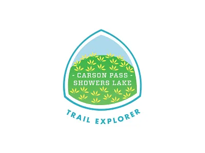 Tahoe Rim Trail Badge - Trail Explorer badge illustration tahoe