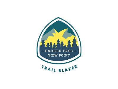 Tahoe Rim Trail Badge badge illustration tahoe