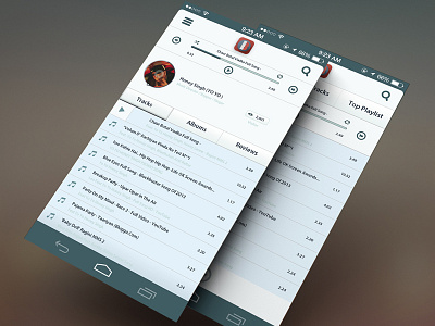 Android Music App With Profile View - WIP android music app music play list next play play music pre profile view start