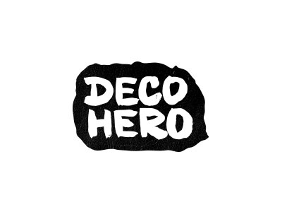 DecoHero calligraphy lettering logo