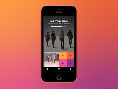 Music Player debut gradient music music app music player pandora