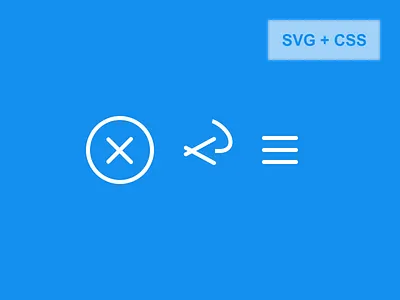 SVG HTML burger animated burger close code css3 html5 icon menu svg