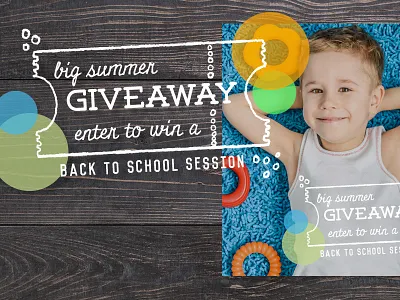 'giveaway' hand drawn photo overlay hand drawn illustration overlay photography psd template ticket