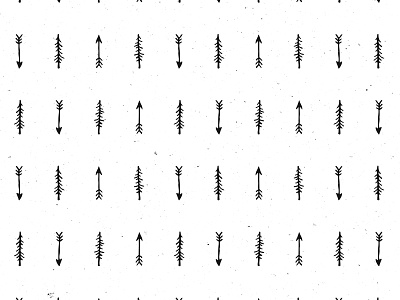 Adventure Pattern adventure arrow illustration print tree
