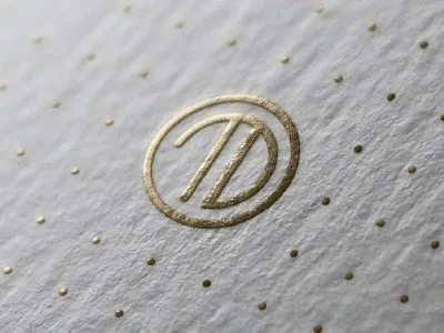 Travel Dynamics Agency Logo (Concept) agency agent brand classy gold initials logo luxury metallic minimalist monogram travel