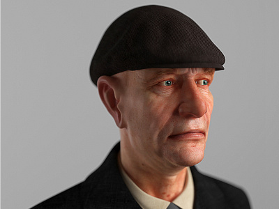 Old Man 3d 3dsmax character human sculpt zbrush