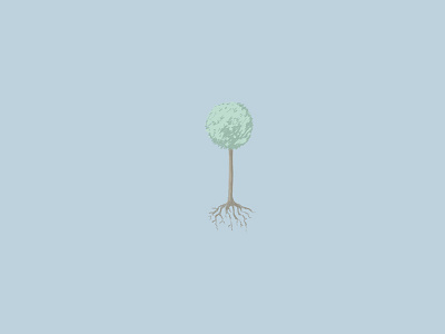 Tree doodle illustration photoshop