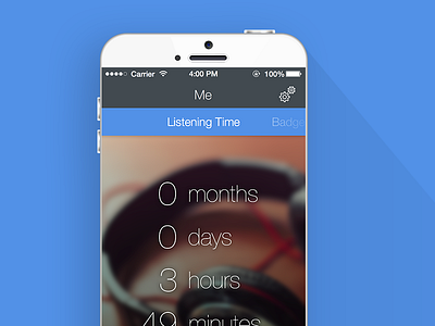 Me concept iphone 6 mobile ui profile ui