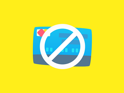 No Credit Cards - Cashin Inc. design dribbble flat flatomedia logo