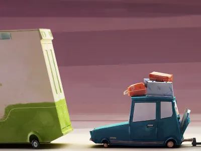 Scene building_001 3d bodypaint c4d cg cinema 4d corel illustration painter