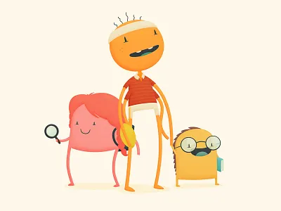 Final Rail Safety Characters cartoon characters cute illustration kids rail safety school