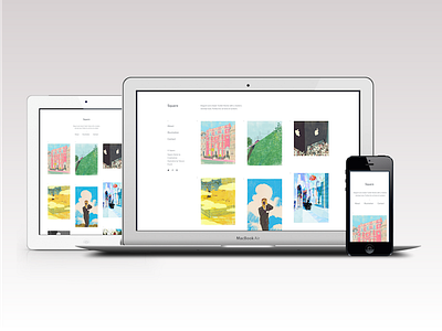 Square Tumblr theme clean minimal portfolio responsive theme tumblr tumblr theme web design