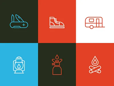 Line Icons Set 2 Proces download fire flat free great icons lamp line minimal outdoors shoe