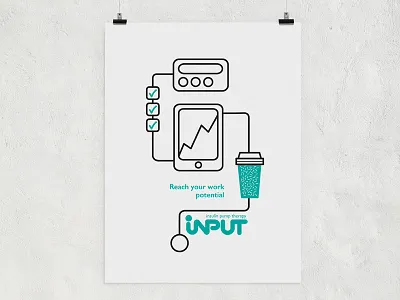 Insulin Pump Therapy Poster branding design diabetes fun graphic identity illustration insulin poster simple white work