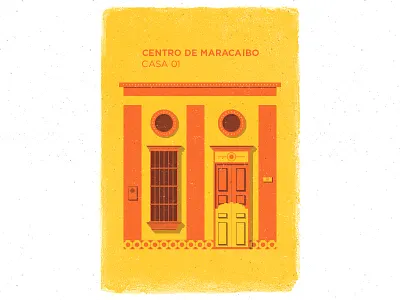 Casa 1 downtown history house illustration maracaibo old vector venezuela zulia