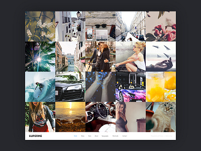 Superme | Portfolio HTML5 Template corporate flat html layout portfolio ui ux web webdesign