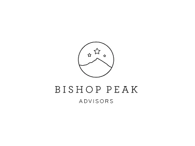 Bishop Peak branding design identity logo mountain