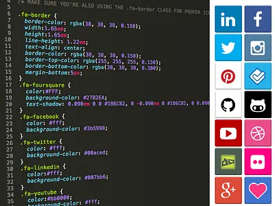 Font-Awesome Skin css font html icons