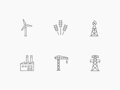 Icon Set design icons line