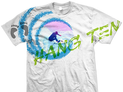 Hang Ten Tee hang ocean shirt surf tee ten wave