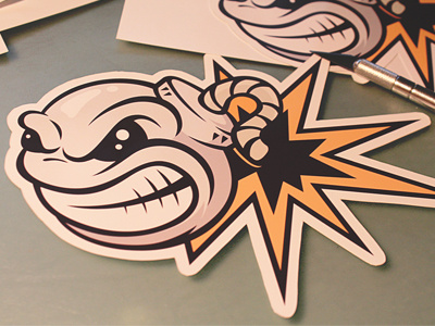 Bomb Stickers bomb cartoon character drawing explosion illustration sticker