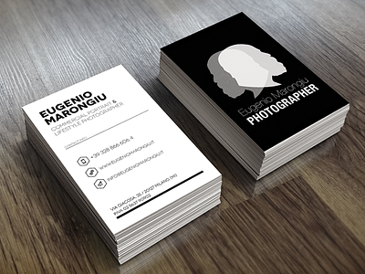 Business card business card design mockup photographer