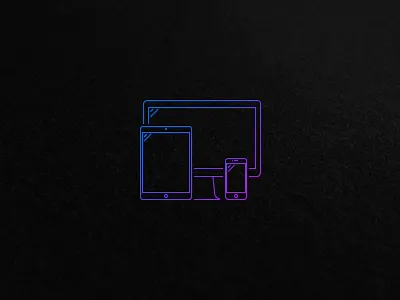 Devices apple black clean display icon ipad iphone line