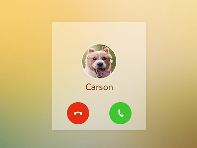 Incoming Call call ui