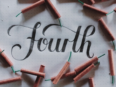 Fourth of July drawing fireworks fourth of july hand lettering independence day lettering typography